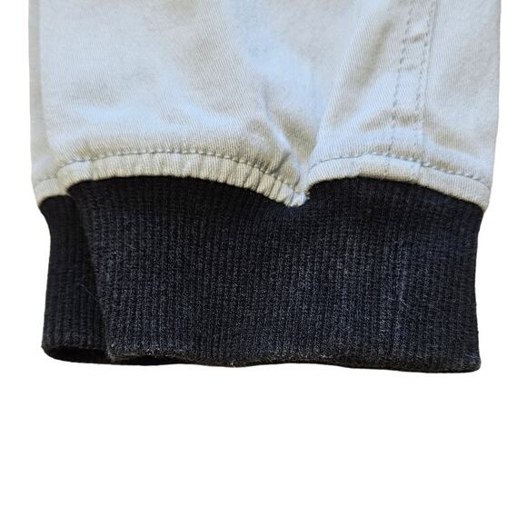 Kayden. K Denim Light Gray Reinforced Knee Cuffed Cotton Joggers Men's Size 34 - Picture 7 of 8